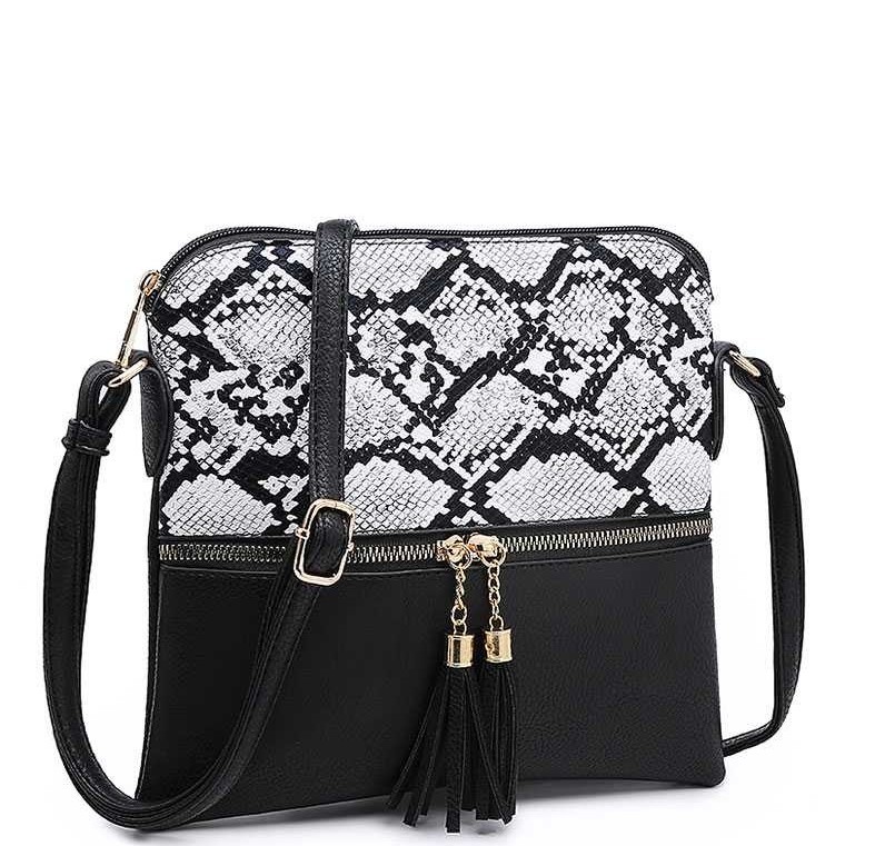 lipsy snake print cross body bag